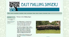 Desktop Screenshot of eastmallingsingers.co.uk