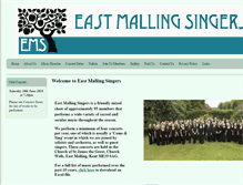 Tablet Screenshot of eastmallingsingers.co.uk